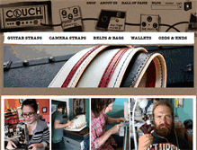Tablet Screenshot of couchguitarstraps.com